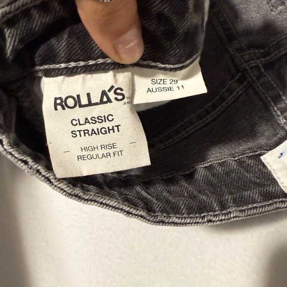 ROLLA'S Women's Gray Straight Leg Jeans - Picture 4 of 5